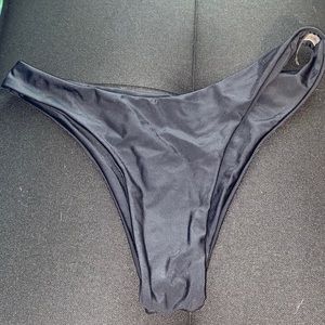 Large black bathing suit bottoms